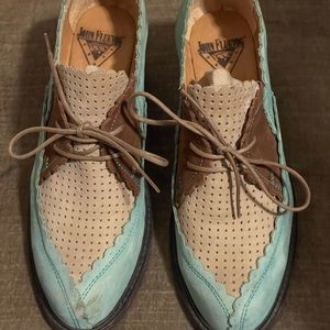 John Fluevog, barely used, size 7 (sole of shoe is almost intact).